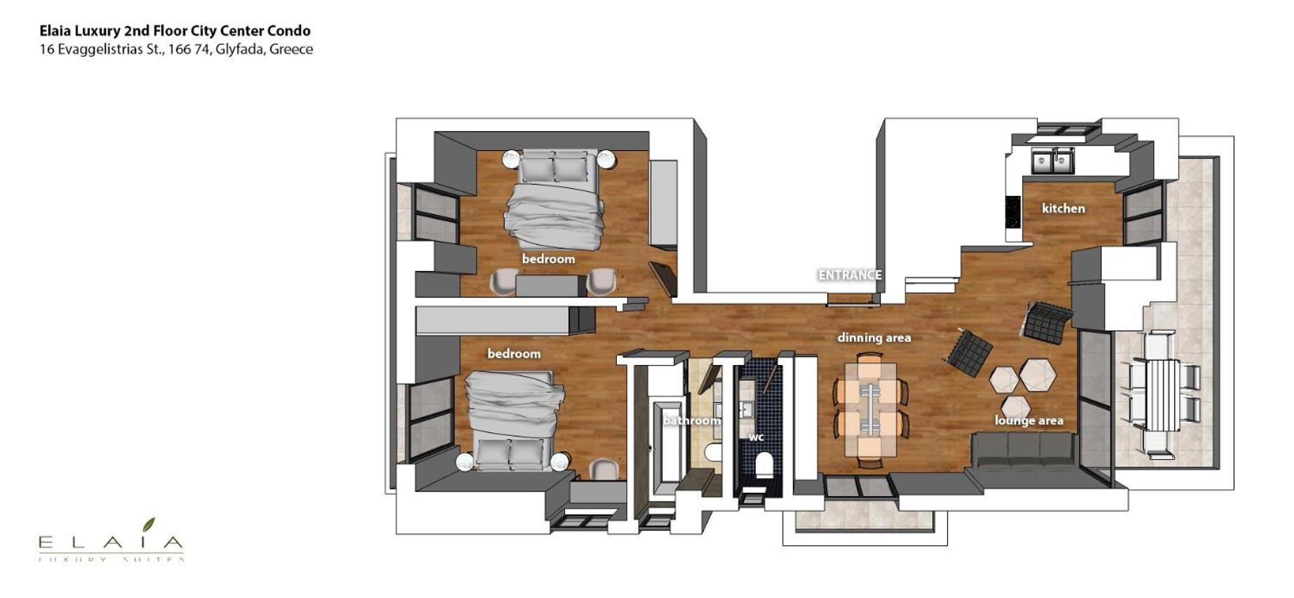 אתונה Elaia Luxury Condo Glyfada מראה חיצוני תמונה
